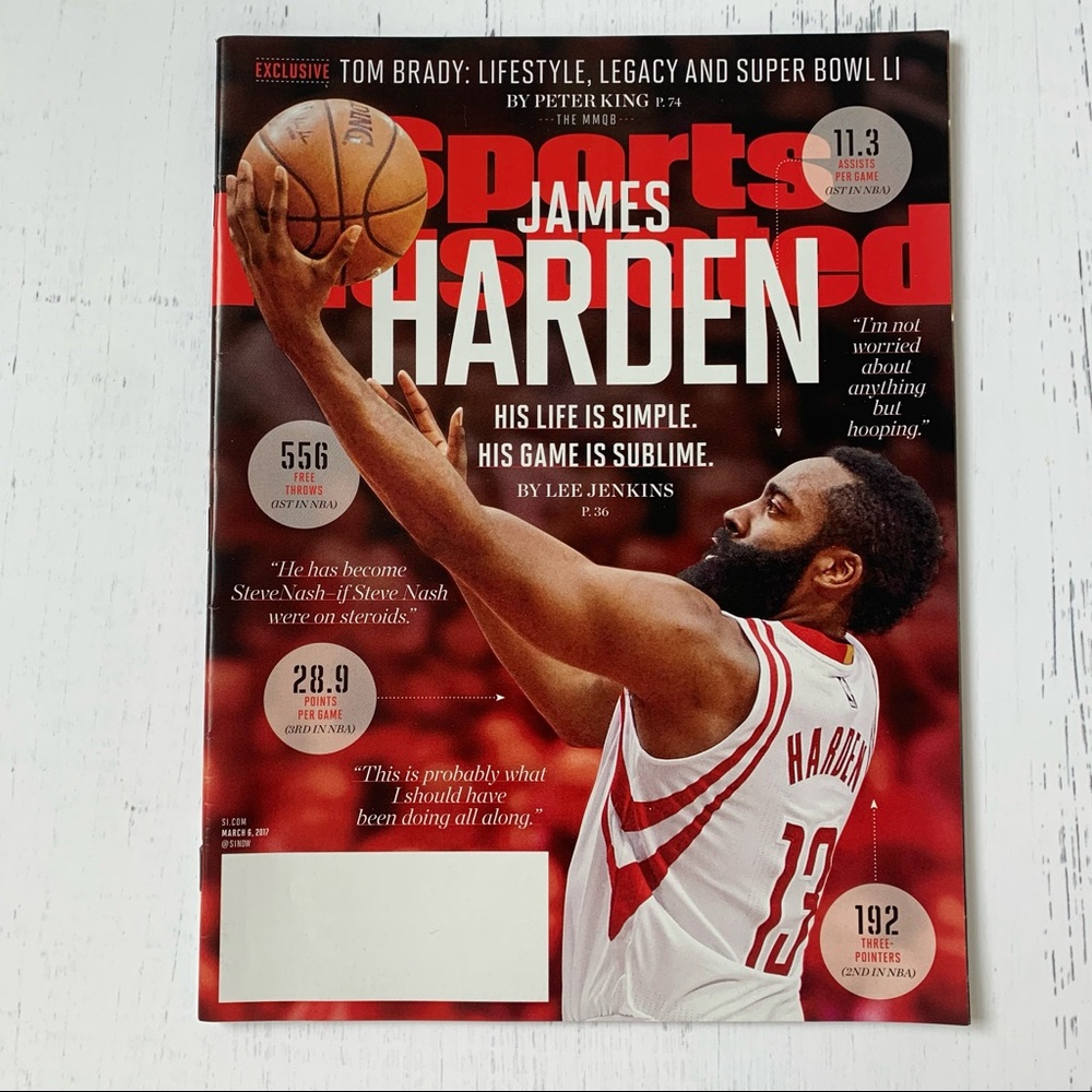 Sports Illustrated James Harden Houston Rockets NBA Magazine Issue March 6, 2017